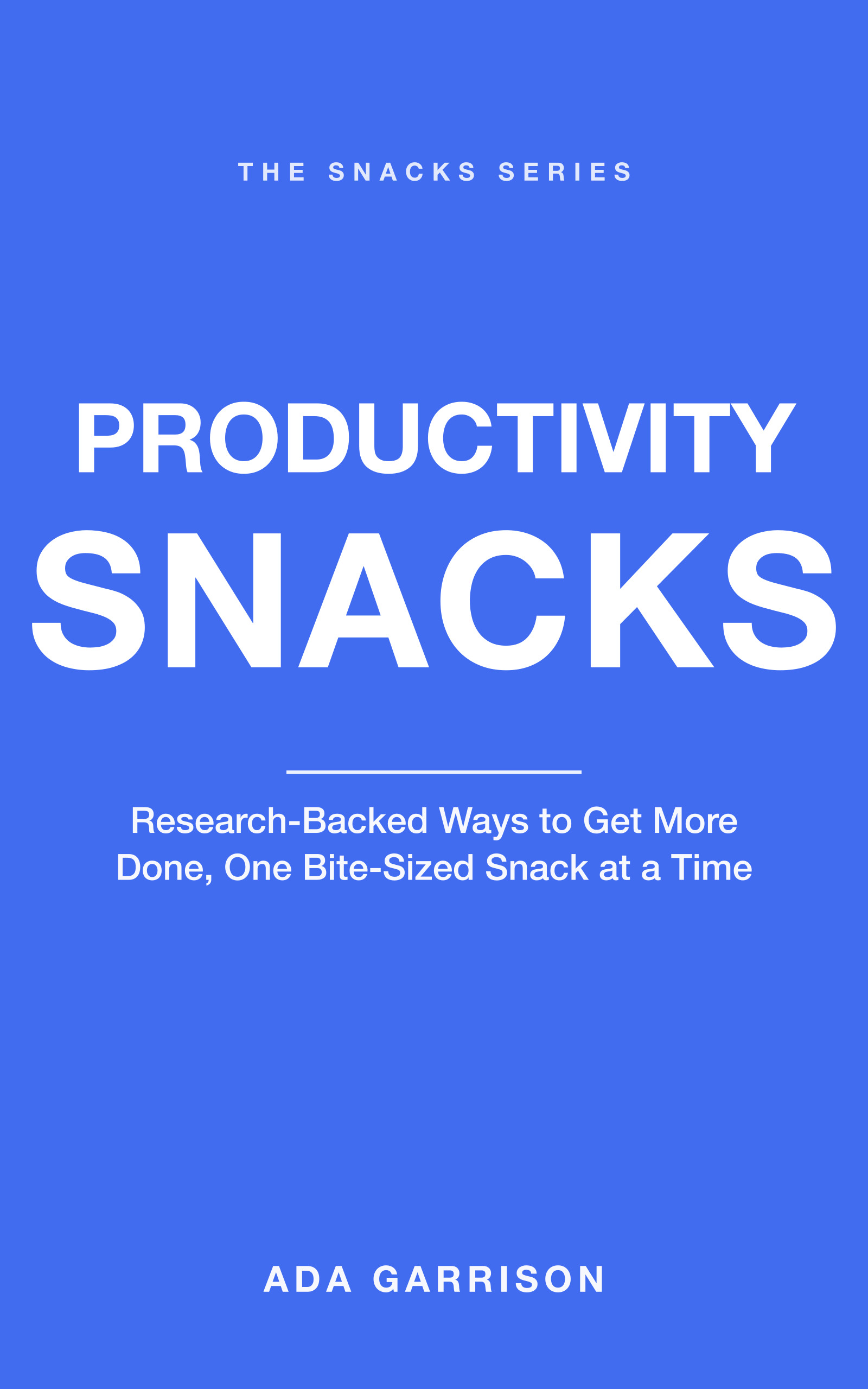 Productivity Snacks cover