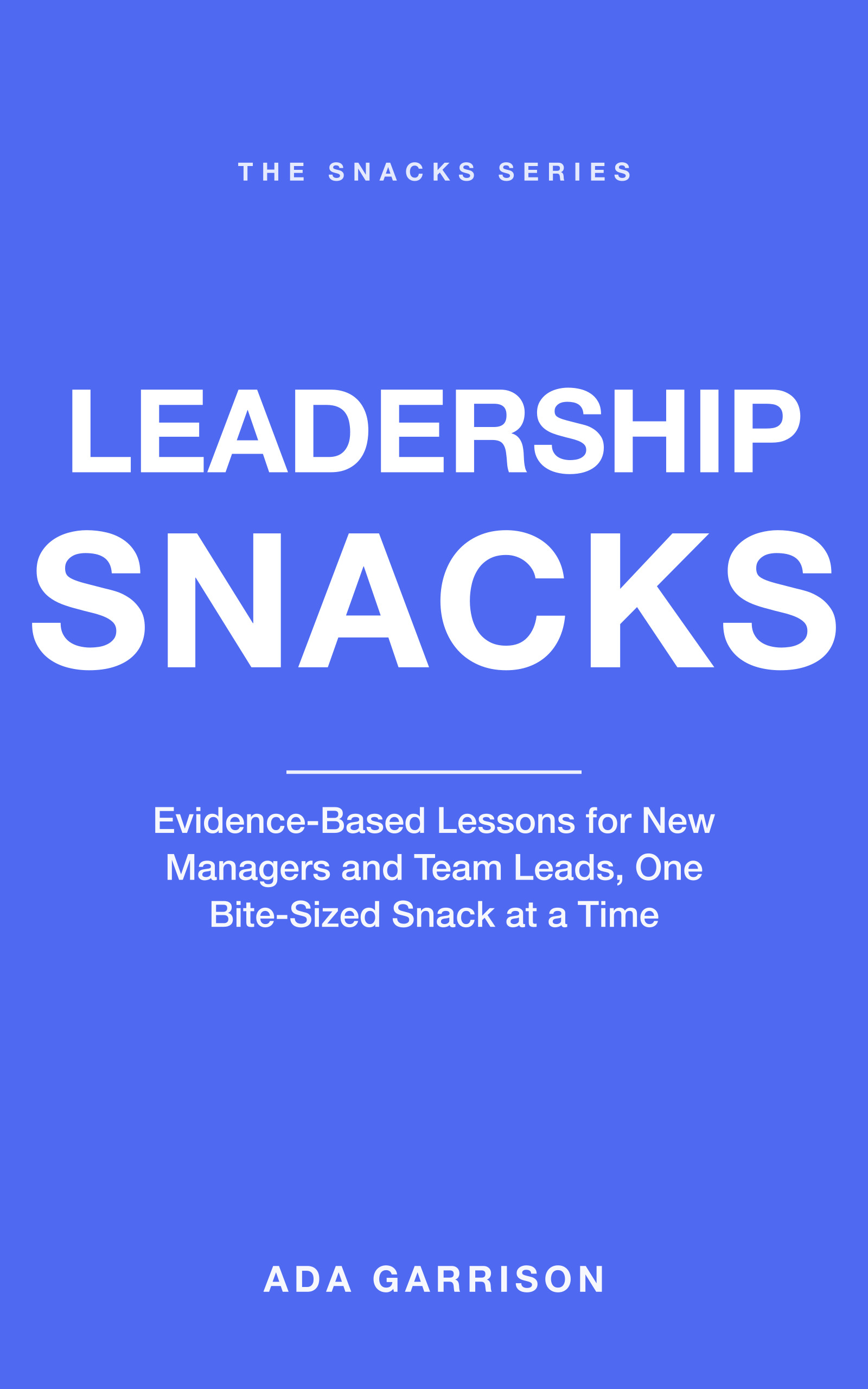 Leadership Snacks cover
